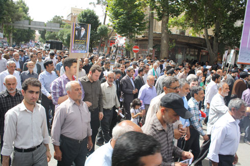 تصاویر راهپیمایی نمازگزاران جمعه علیه رژیم صهیونیستی در ورامین
