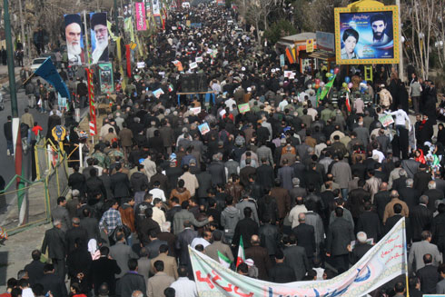 گزارش تصویری راهپیمایی ۲۲ بهمن مردم ورامین (۱۳۹۱)